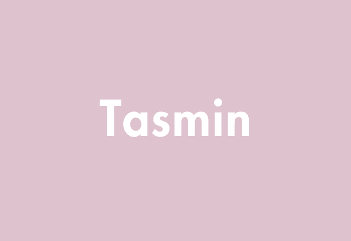 Tasmin meaning