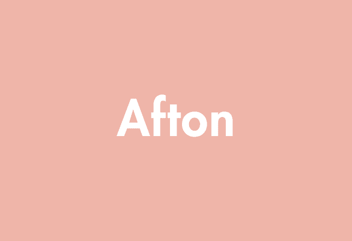 Afton meaning