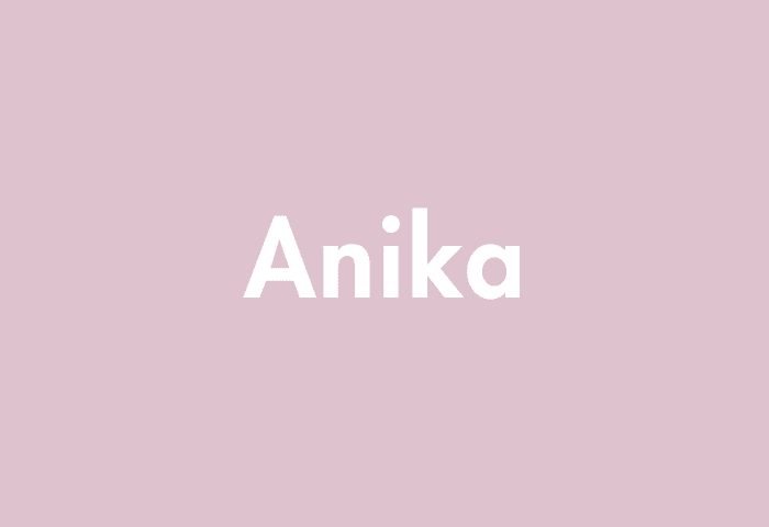 Anika meaning