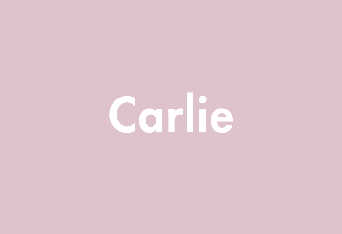Carlie meaning