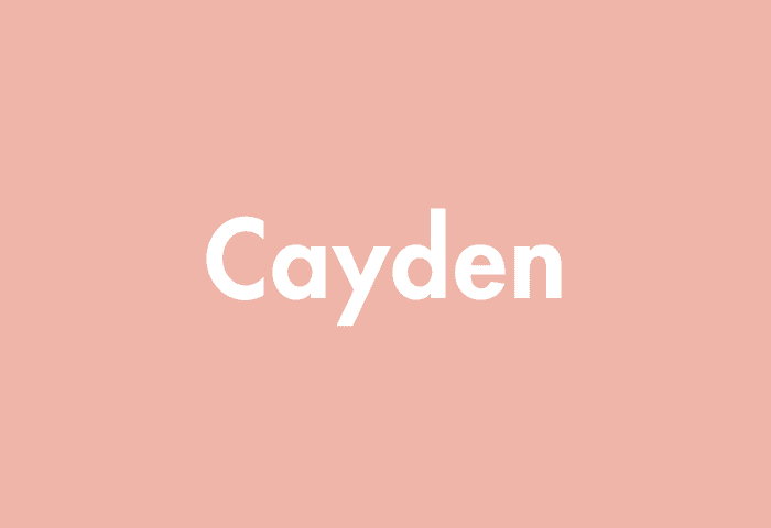 Cayden meaning