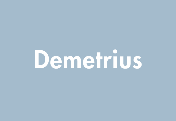 Demetrius meaning
