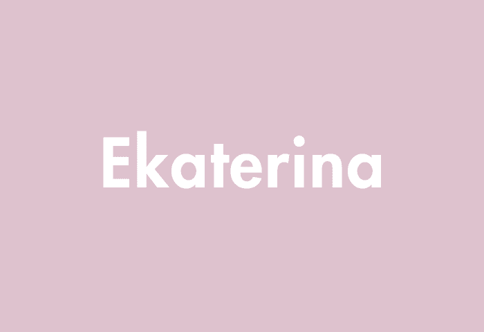 Ekaterina meaning