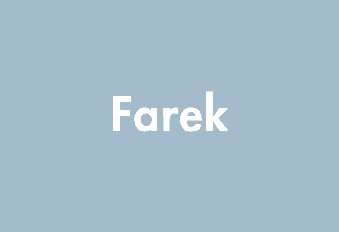 Farek meaning