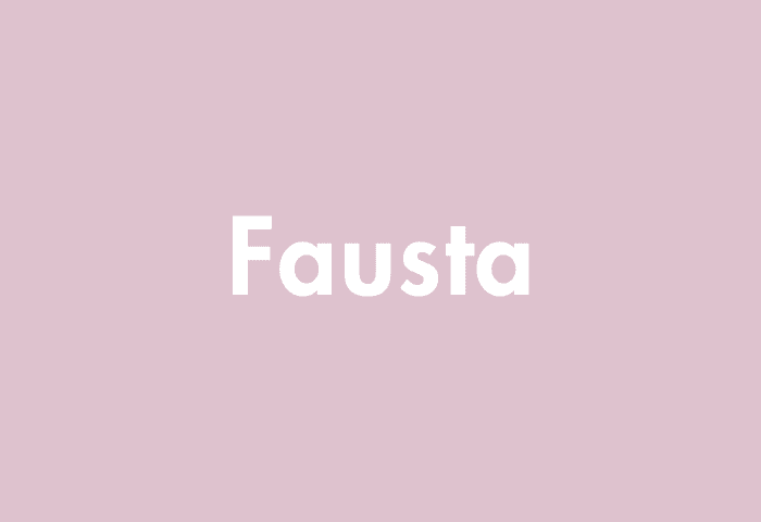 Fausta meaning