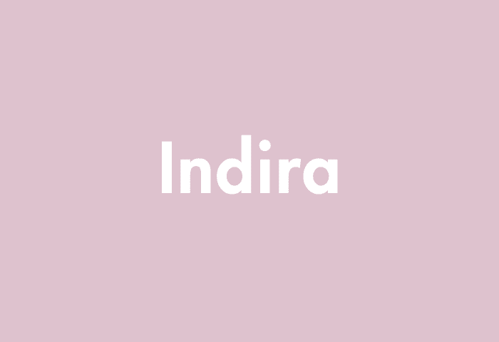 Indira meaning