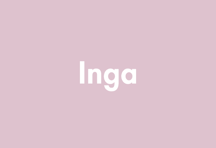 Inga meaning