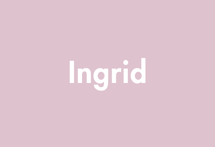 Ingrid meaning