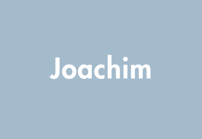 Joachim meaning