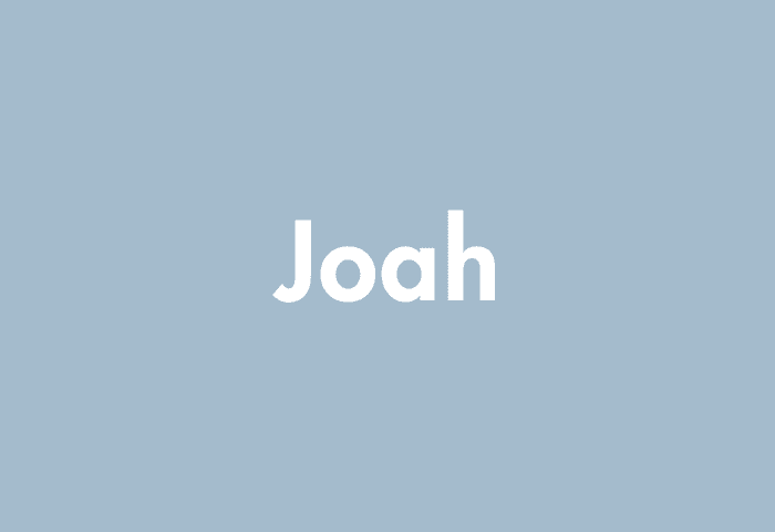 Joah meaning