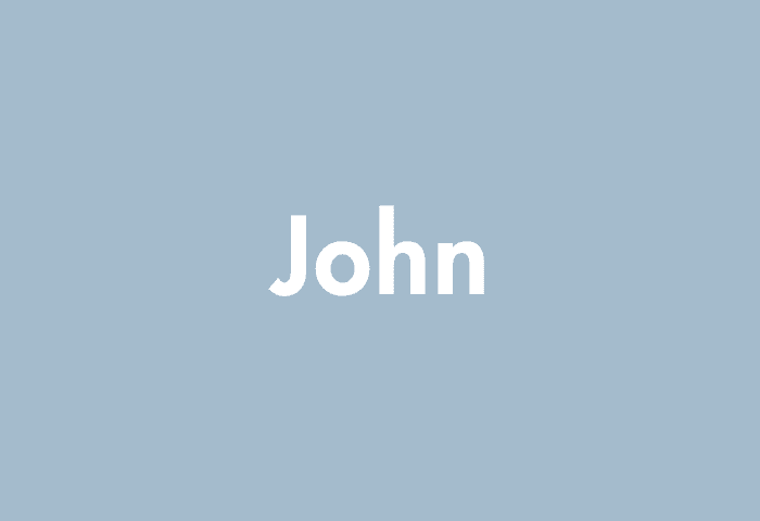 John meaning