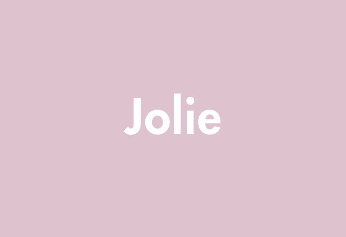 Jolie meaning
