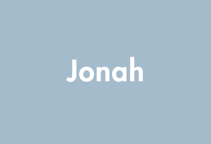 Jonah meaning