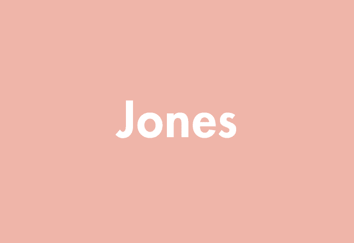 Jones meaning