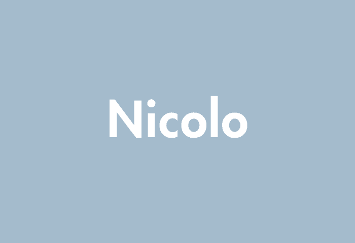 Nicolo meaning
