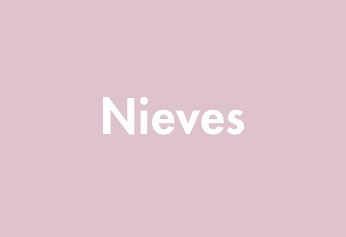 Nieves meaning