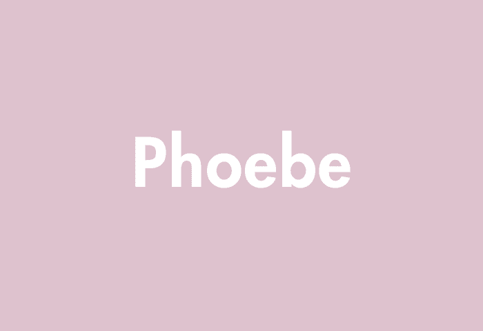 Phoebe meaning