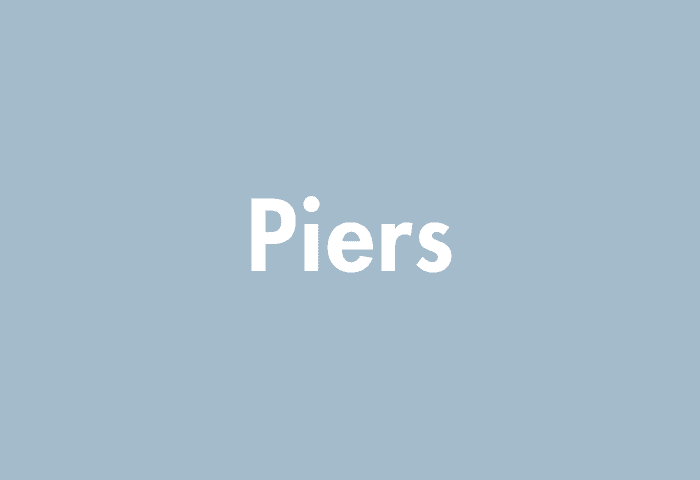 Piers meaning