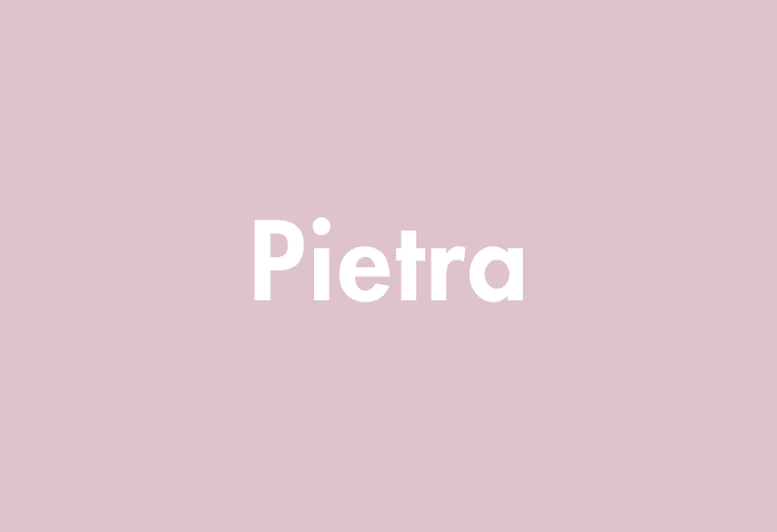 Pietra meaning