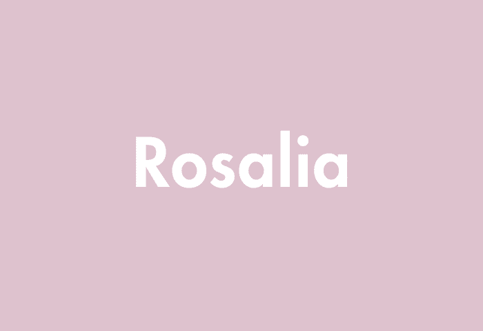 Rosalia meaning