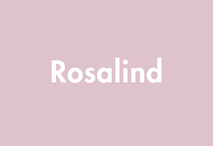 Rosalind meaning