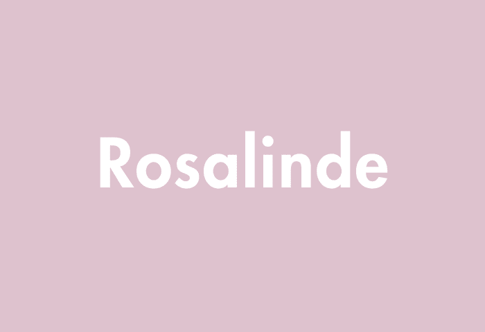 Rosalinde meaning