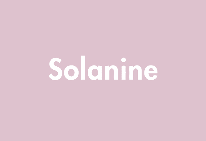 Solanine meaning