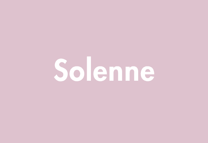 Solenne meaning