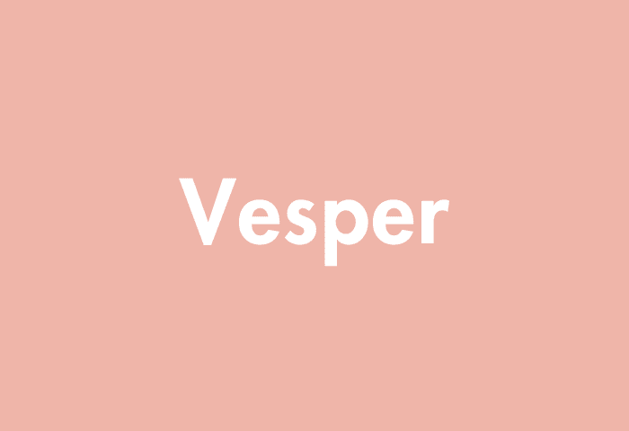 Vesper meaning