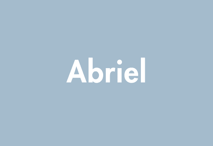 Abriel meaning