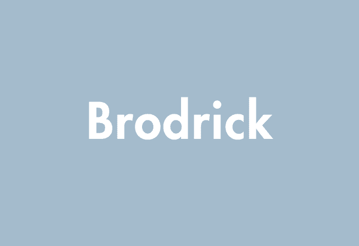 Brodrick meaning