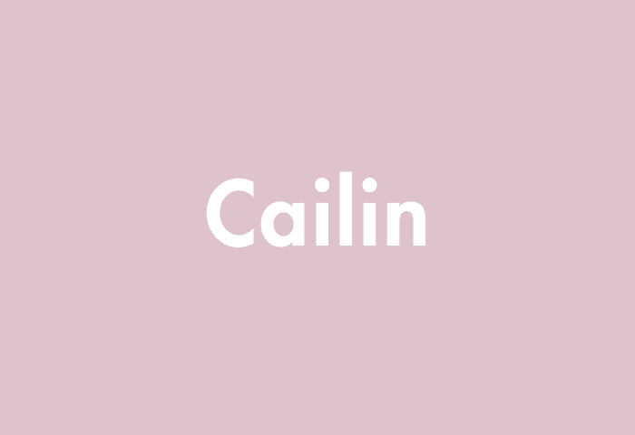 Cailin meaning
