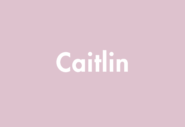 Caitlin meaning