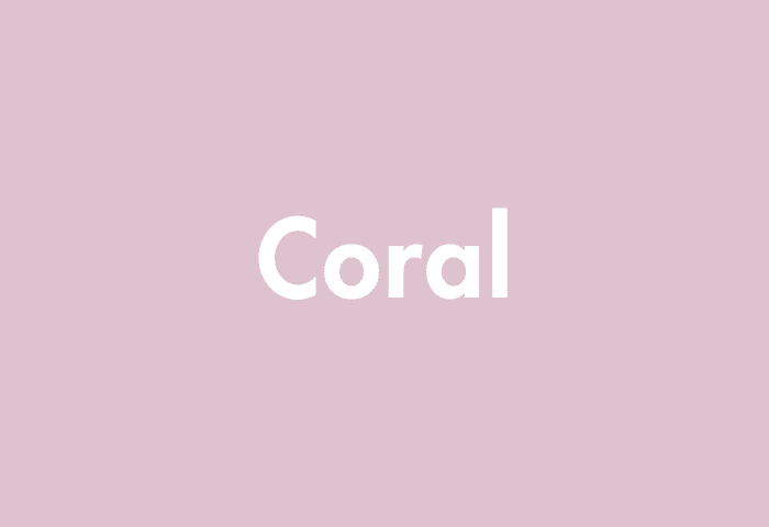 Coral meaning