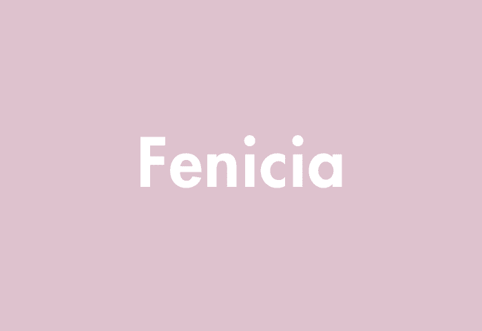 Fenicia meaning