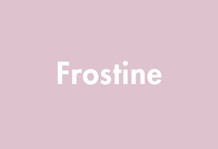 Frostine meaning
