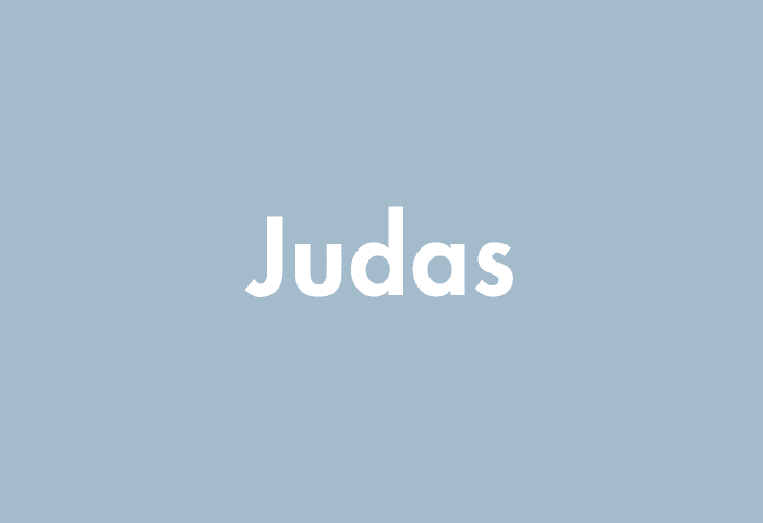 Judas meaning