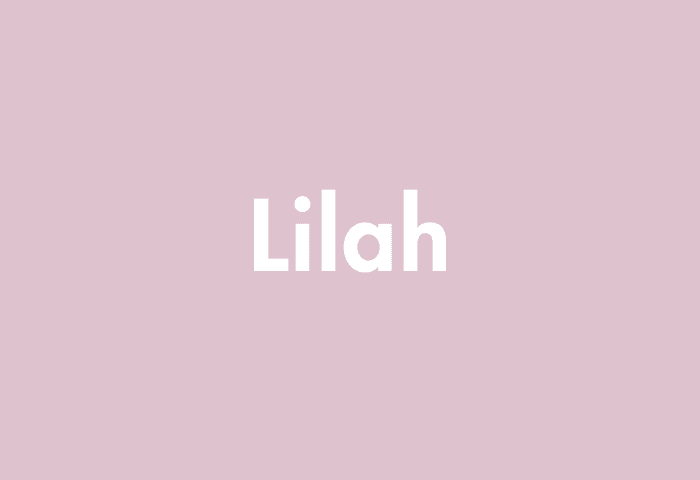 Lilah meaning