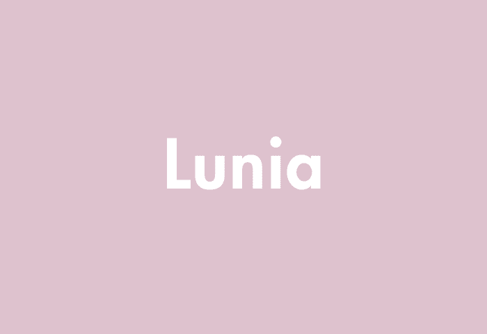 Lunia meaning