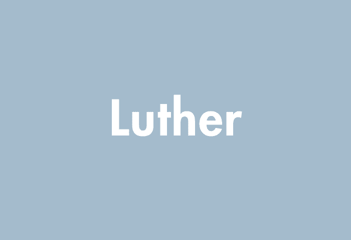 Luther meaning