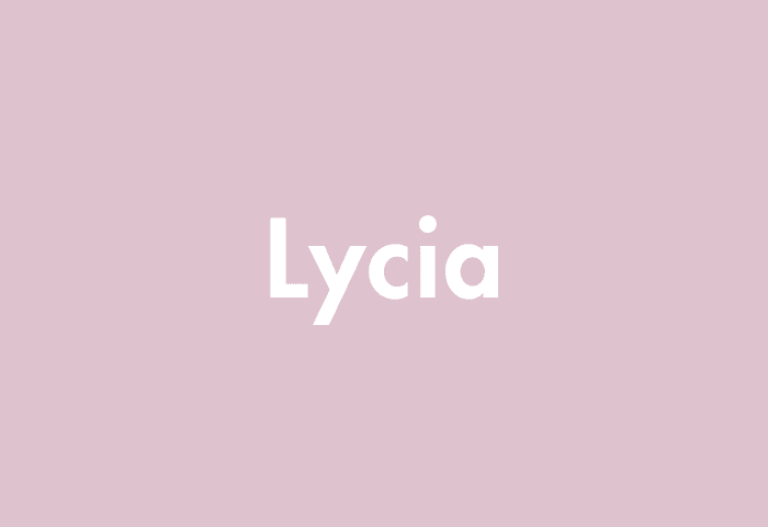 Lycia meaning