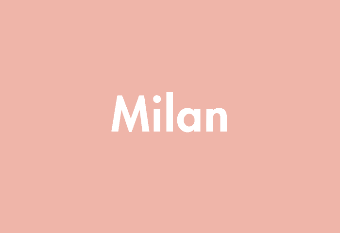 Milan meaning