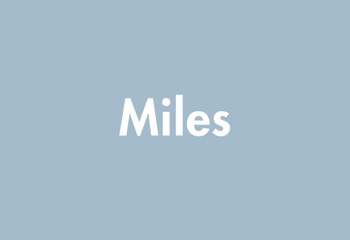 Miles meaning