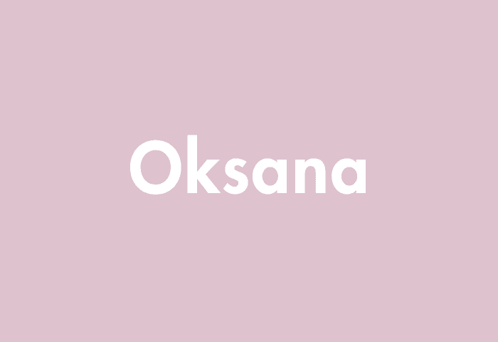 Oksana meaning