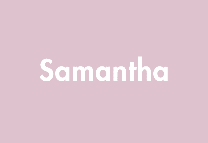 Samantha meaning