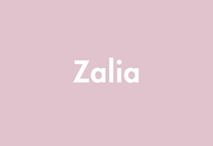 Zalia meaning