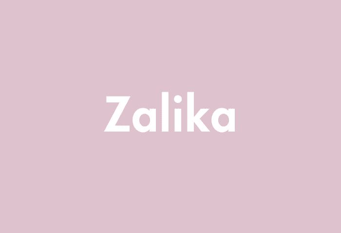 Zalika meaning