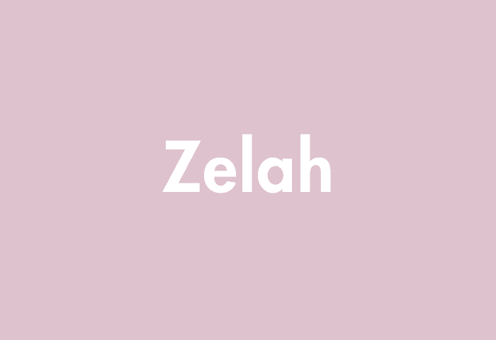 Zelah meaning