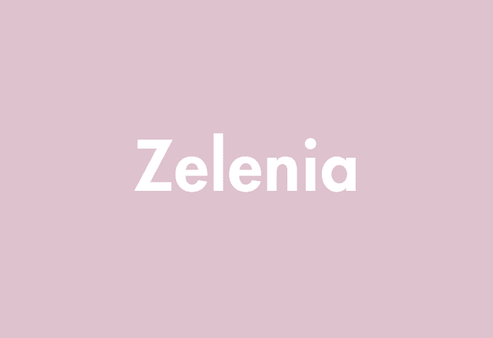 Zelenia meaning