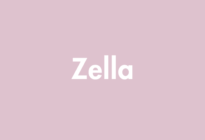 Zella meaning